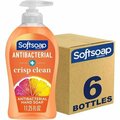 Colgate-Palmolive Co Hand Soap, Liquid, Crisp Clean, Antibac, 11.25 fl oz, OE, 6PK CPCUS03562ACT